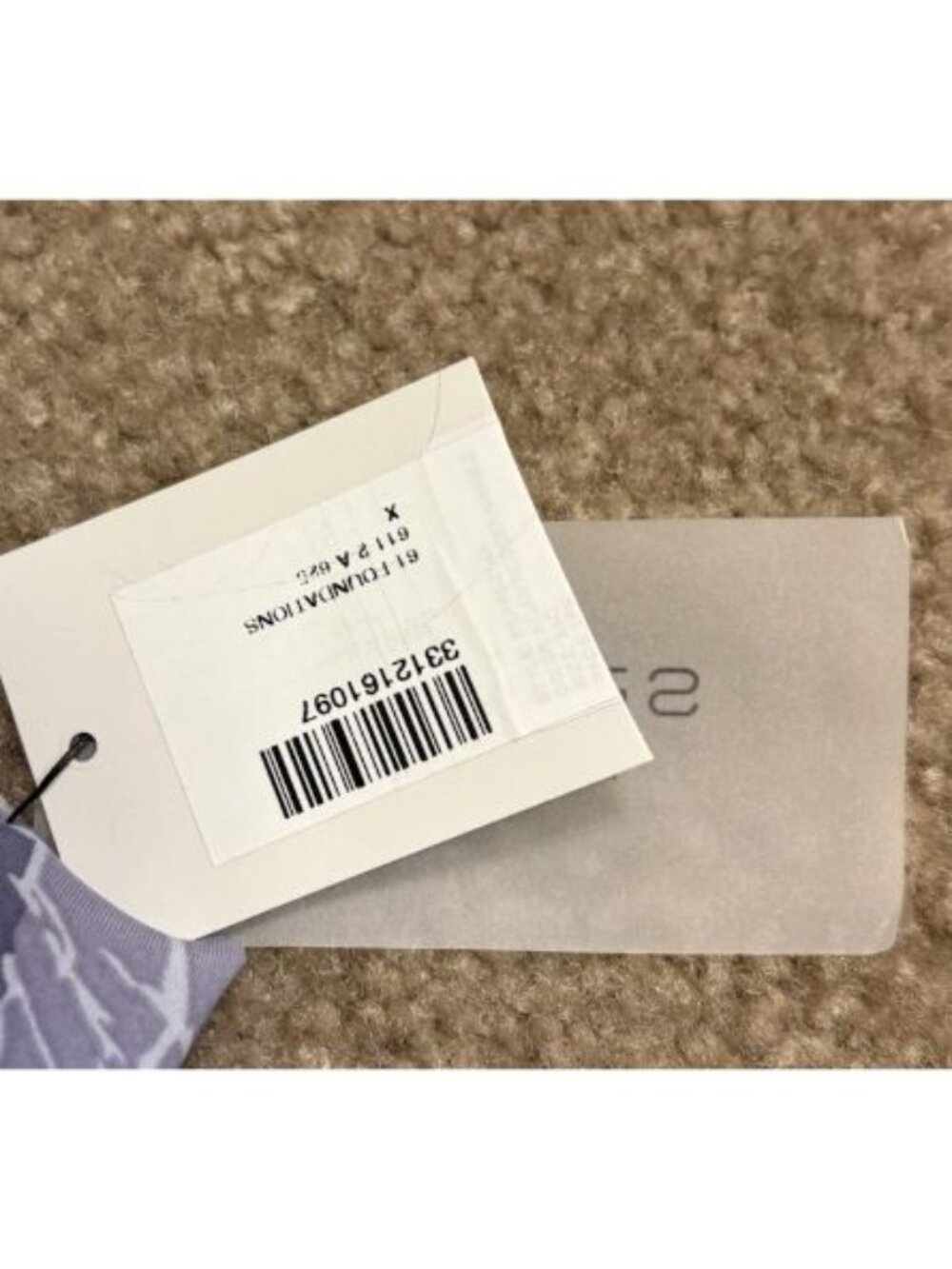 Spyder Intimate Bra Size 34C Laser Cut Push Up Gray Geometric NWT - Picture 3 of 5